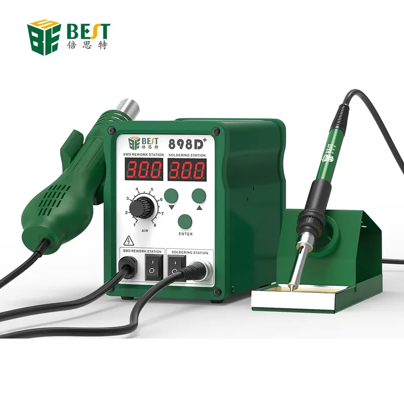 Smd Rework Station Hot Air Soldering 2 In 1 - Station de Soudage Numérique BST-898d+ Nouvelle
