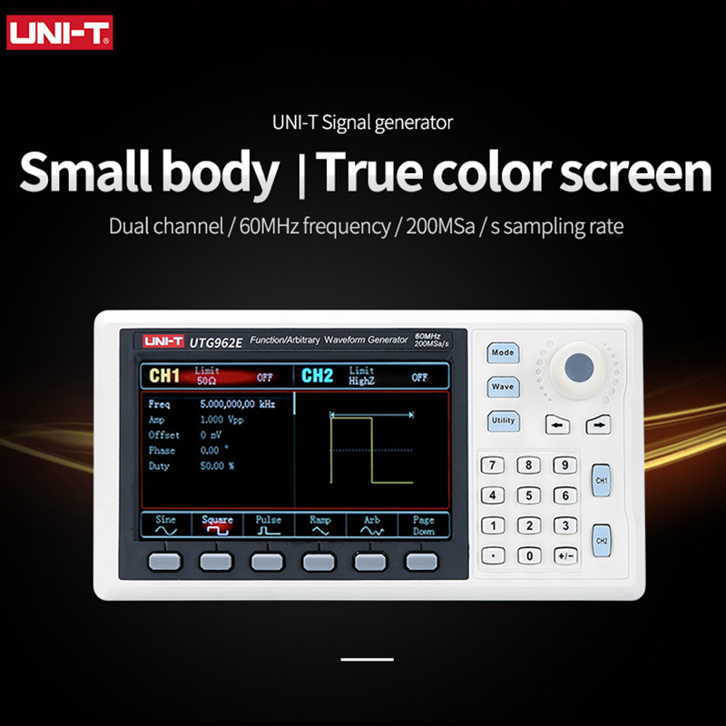 UNI-T UTG932E UTG962E fonction - Dual Channel Arbitrary Waveform Function Generator 60Mhz avis et prix