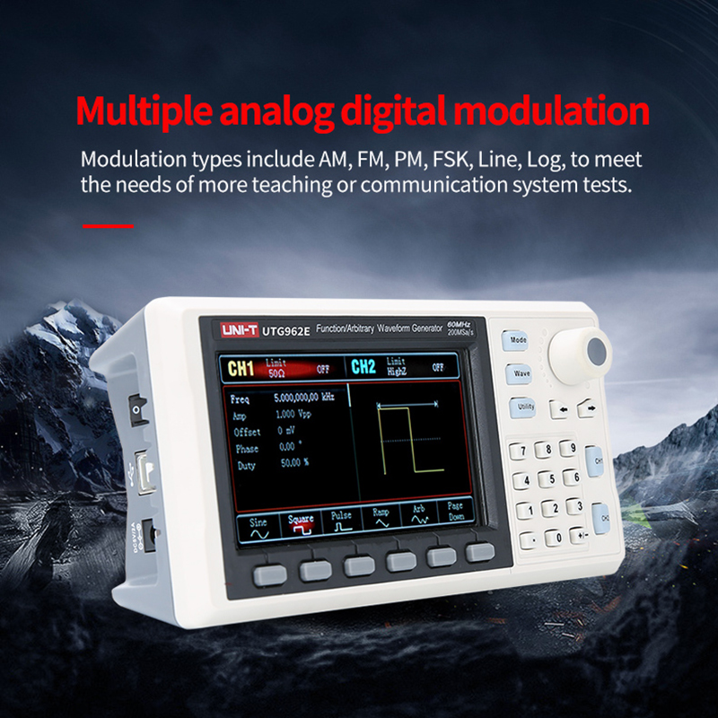 UNI-T UTG932E UTG962E fonction - Dual Channel Arbitrary Waveform Function Generator 60Mhz avis et prix