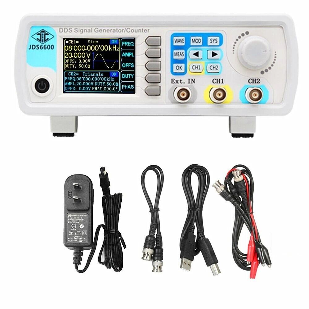 JDS6600 60MHz DDS fonction gén - Dual Channel Arbitrary Waveform Function Generator 60Mhz avis et prix